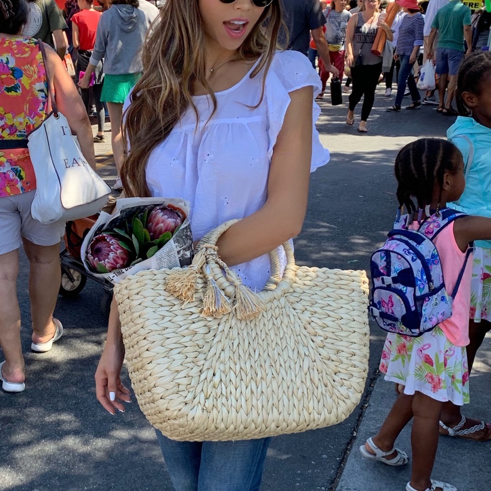 Barney’s New York | Woven Straw Tote
